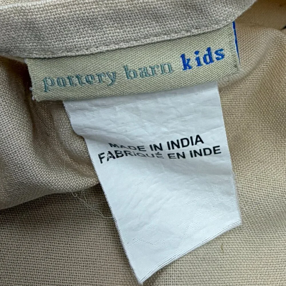 Pottery Barn Kids pillowcase cover 16x16 cotton football helmet sports